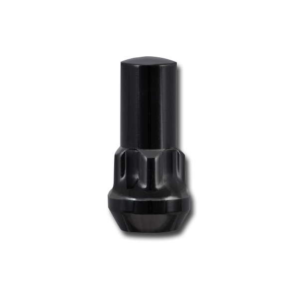 14MM X 1.50  Wheel Lock Black Acorn Long Set 1/Set - Storage